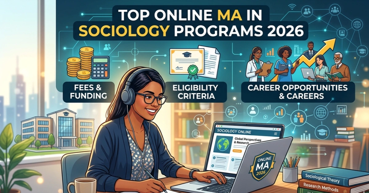 Top Online MA in Sociology Programs 2026: Fees, Eligibility & Careers