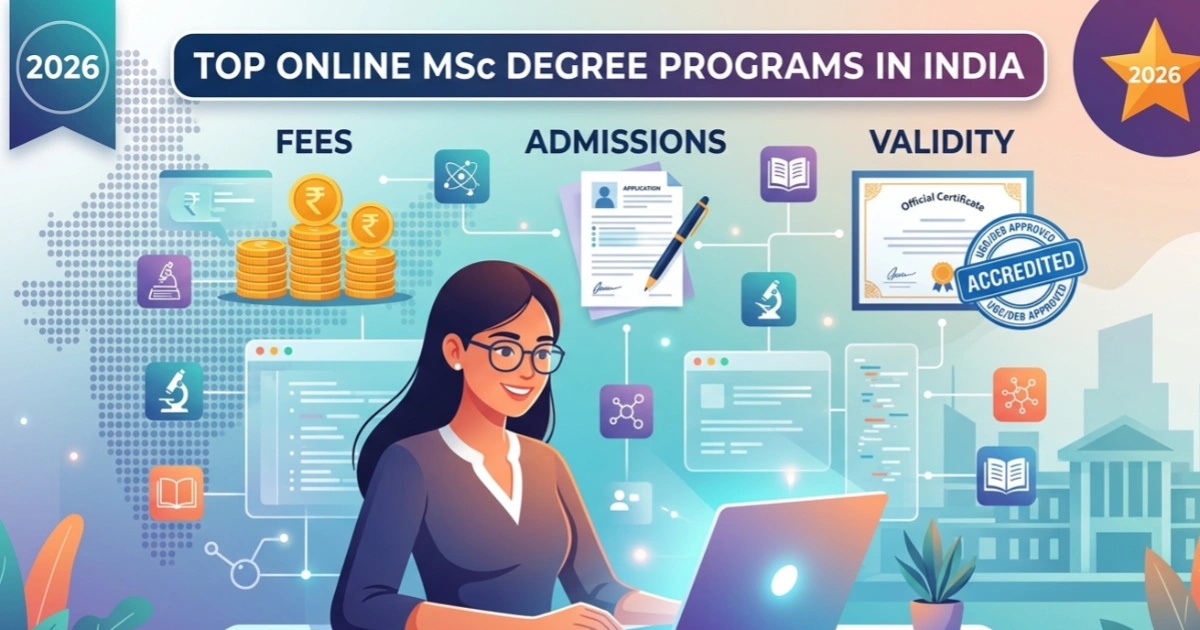 Top Online MSc Degree Programs in India
