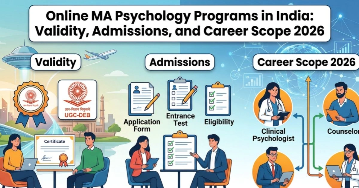Online MA Psychology Programs in India: Validity, Admissions, and Career Scope 2026