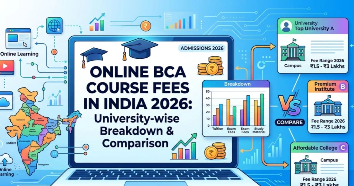 Online BCA Course Fees in India 2026: University-wise Breakdown & Comparison
