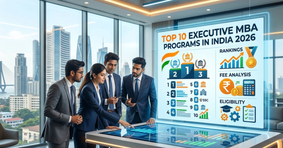Top 10 Executive MBA Programs in India 2026: Rankings, Fees, & Eligibility