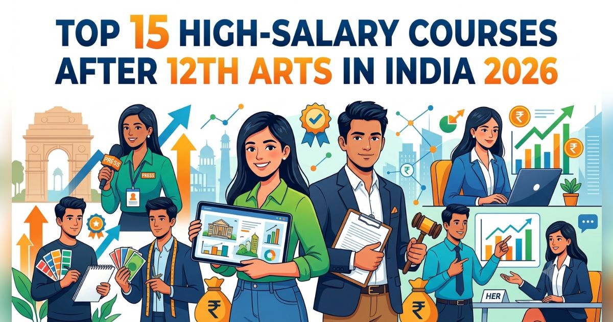 Top 15 High-Salary Courses After 12th Arts in India 2026