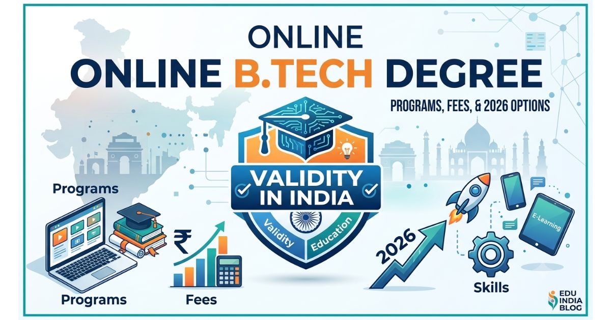Online BTech Degree Validity in India: Programs, Fees, and 2026 Options