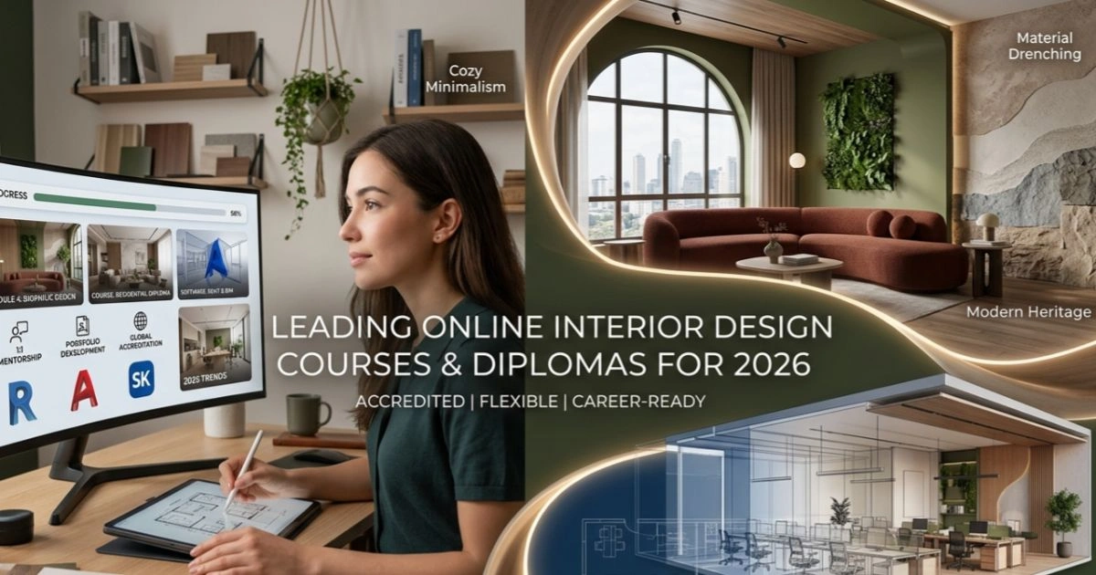 Leading Online Interior Design Courses & Diplomas for 2026