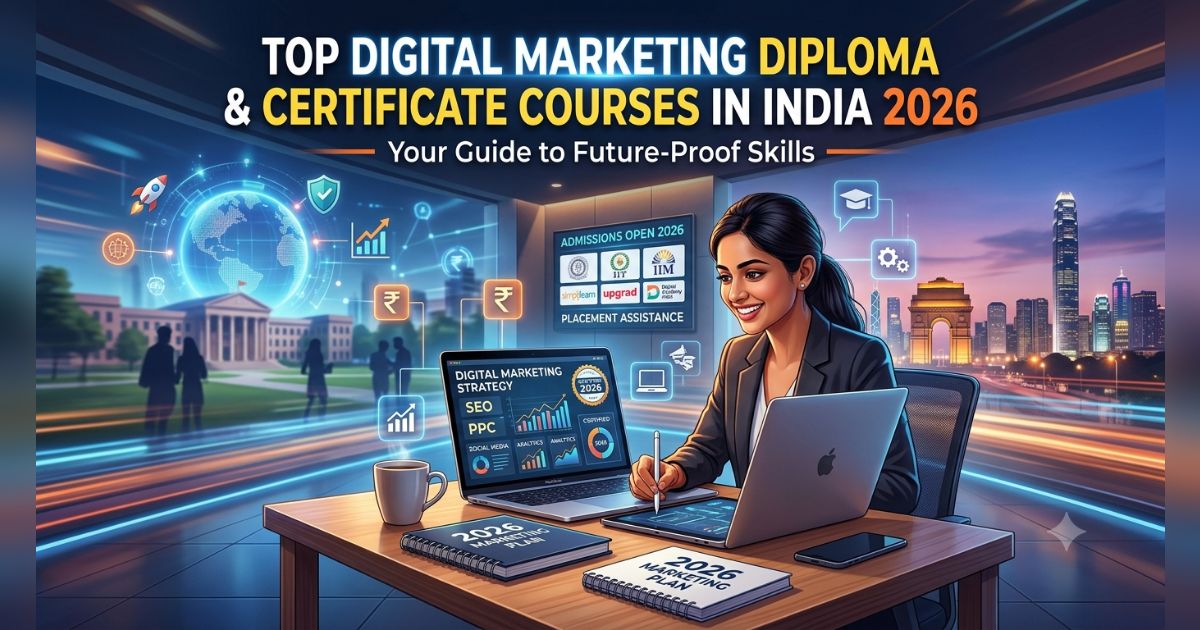 Top Digital Marketing Diploma & Certificate Courses in India 2026