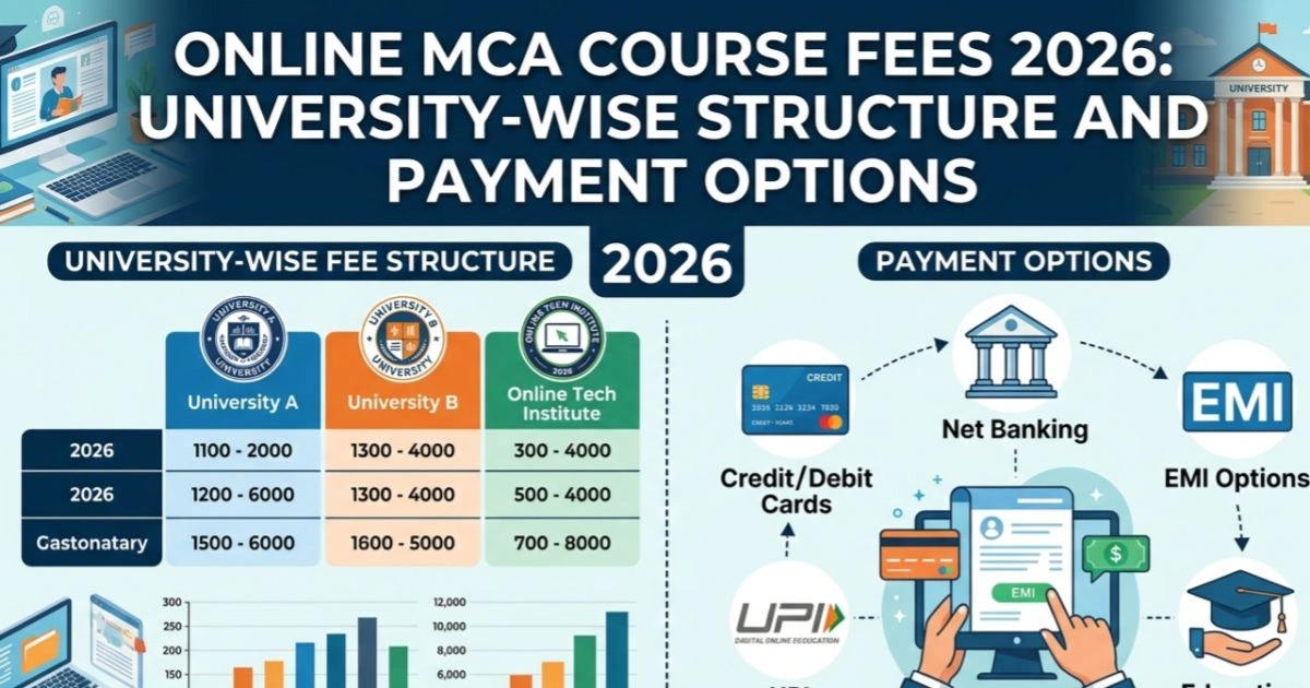 Online MCA Course Fees 2026: University-Wise Structure and Payment Options