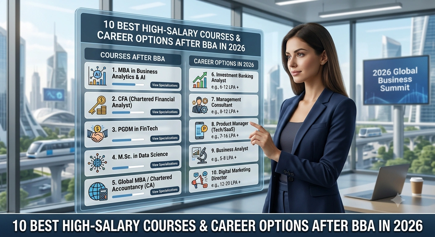 10 Best High-Salary Courses & Career Options After BBA in 2026
