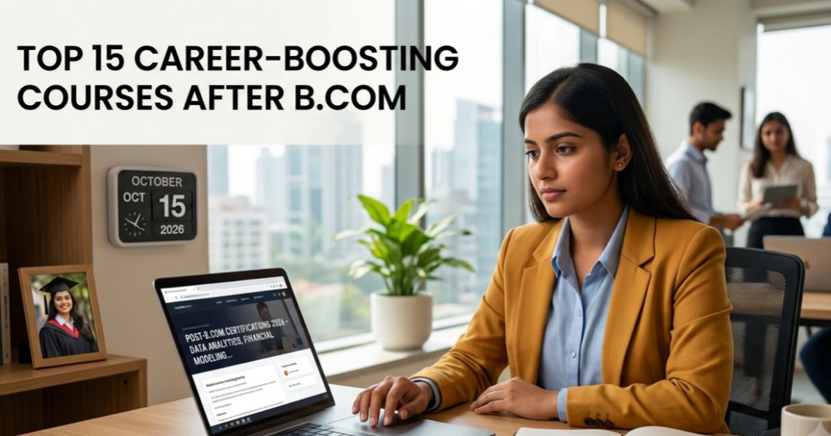 Top 15 Career-Boosting Courses After B.Com in 2026 for High Salaries