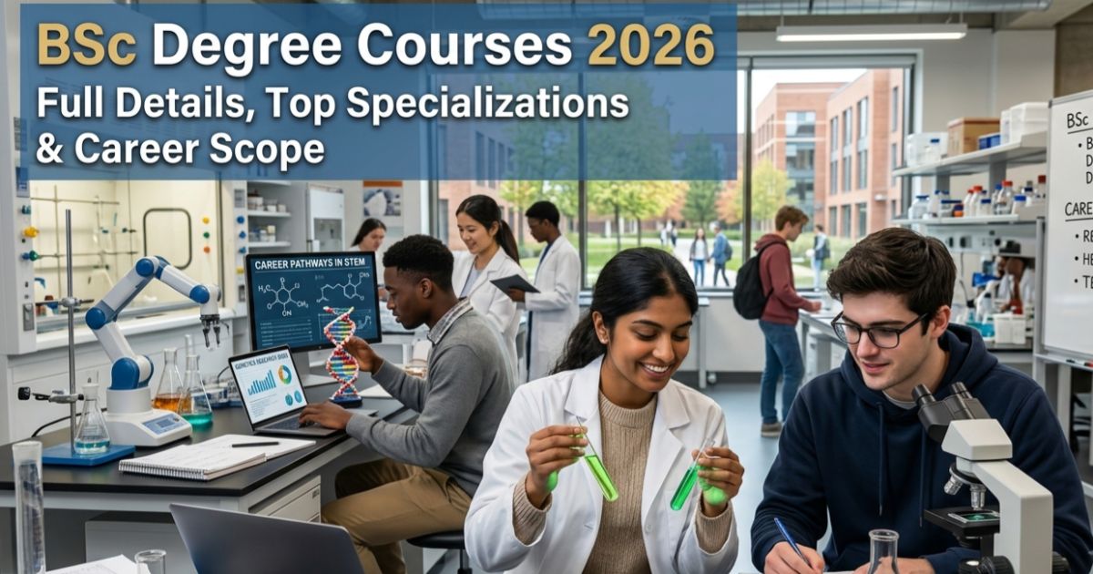 BSc Degree Courses 2026: Full Details, Top Specializations & Career Scope