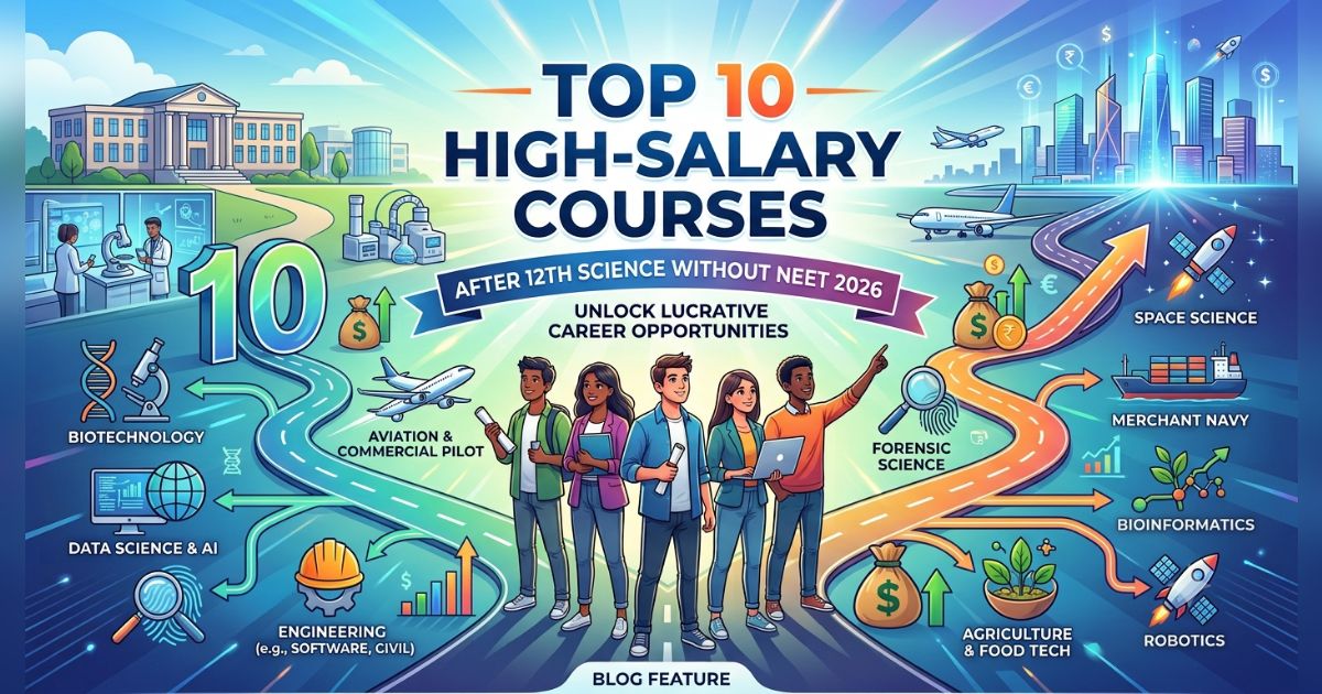 Top 10 High-Salary Courses After 12th Science Without NEET 2026