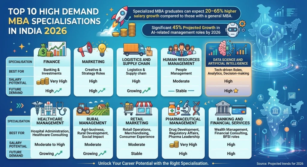 Top 10 High Demand MBA Specialisations