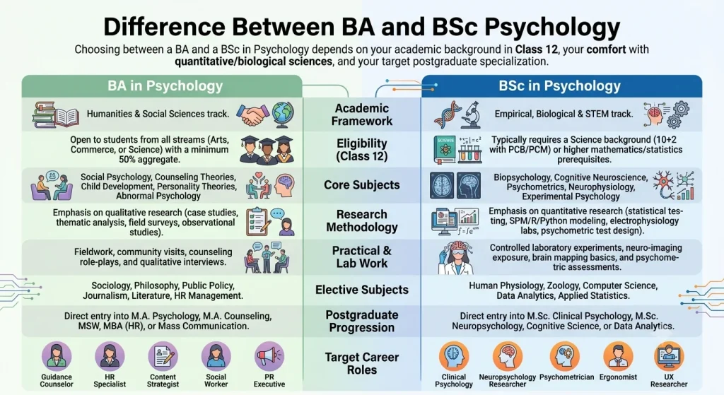 difference between BA and BSc