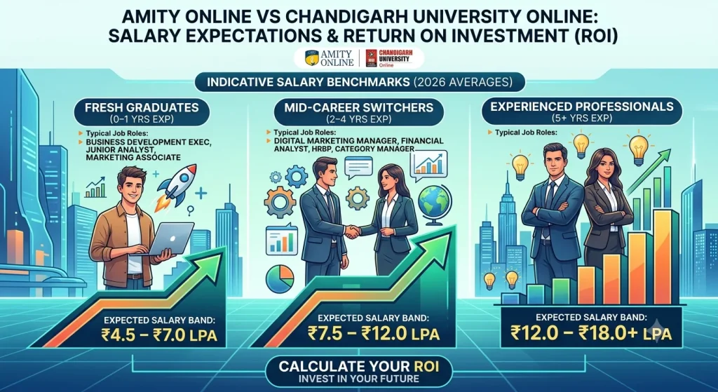 Amity online vs chandigarh university online